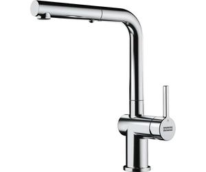 Franke Active New - Grifo de fregadero FG 6560.031, plegable bajo ventana, con ducha extraíble, cromo 115.0653.391