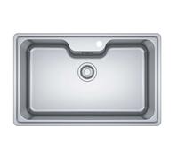 Franke Bell - Fregadero BCX 610-75, 81x51 cm, acero inoxidable 101.0693.352