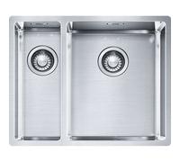 Franke Box - Fregadero BXX 260/160-34-16/7, 56x45 cm, acero inoxidable 127.0369.916