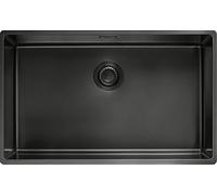 Franke BXM 210/110-68, Lavabo encimera, rectangular, acero inoxidable, color antracita, 1 cuba, 725 mm