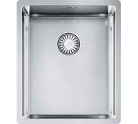 FRANKE BXX 110-34, lavabo de encimera de acero inoxidable, con cestillo de desagüe y válvula de cierre