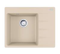 Franke Centro - Fregadero de fragranite CNG 611-62 TL/2, 62x50 cm, arena 114.0637.497