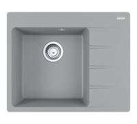 Franke Centro - Fregadero de fragranite CNG 611-62 TL/2, 62x50 cm, piedra gris 114.0637.502