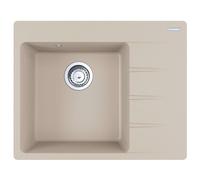 Franke Centro - Fregadero de fragranite CNG 611-62 TL/2, 62x50 cm, sahara 114.0637.493