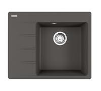 Franke Centro - Fregadero de fragranite CNG 611-62 TL/7, 62x50 cm, gris pizarra 114.0713.948