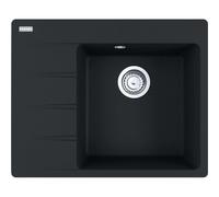 Franke Centro - Fregadero de fragranite CNG 611-62 TL/7, 62x50 cm, negro mate 114.0637.434
