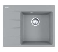 Franke Centro - Fregadero de fragranite CNG 611-62 TL/7, 62x50 cm, piedra gris 114.0637.491