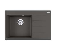 Franke Centro - Fregadero de fragranite CNG 611-78 TL/2, 78x50 cm, gris pizarra 114.0713.981