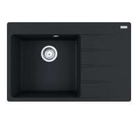 Franke Centro - Fregadero de fragranite CNG 611-78 TL/2, 78x50 cm, negro mate 114.0637.513