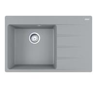 Franke Centro - Fregadero de fragranite CNG 611-78 TL/2, 78x50 cm, piedra gris 114.0637.516