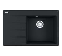 Franke Centro - Fregadero de fragranite CNG 611-78 TL/7, 78x50 cm, negro mate 114.0637.506