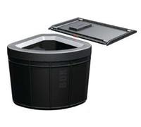 Franke - Cubo de basura integrado 45, negro 121.0307.565