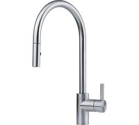 Franke Eos Neo - Grifo de fregadero FC 0045.501 con caño extraíble, acero inoxidable 115.0590.045