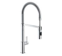 Franke Fox - Grifo de fregadero FN 6993.031, con brazo flexible y ducha, cromo 115.0486.993