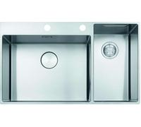 Franke Box Center - Fregadero BWX 220/620-54-27/2, 86x51 cm, acero inoxidable 127.0538.259