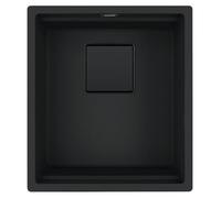 Franke Fregadero empotrable Kubus 2 KNG 110-37, material Fragranit+ mate, colección Black