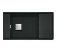 Franke Fresno - Fregadero de fragranite FSG 211/111, 86x46 cm, negro mate 135.0652.557