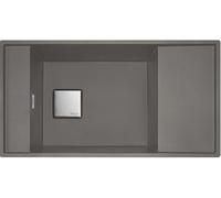 Franke Fresno - Fregadero de fragranite FSG 211/111, 86x46 cm, roca gris 135.0652.560