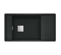 Franke Fresno - Fregadero de fragranite FSG 611-88, 88x50 cm, negro mate 114.0651.012