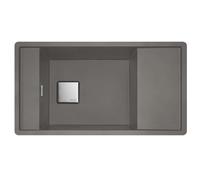 Franke Fresno - Fregadero de fragranite FSG 611-88, 88x50 cm, roca gris 114.0651.013