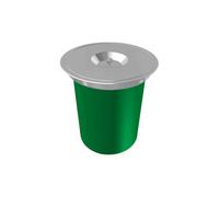 Franke KEA - Cubo de basura integrado E12, verde/acero inoxidable 134.0035.042