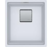 Franke Kubus 2 - Fregadero de fragranite KNG 110-37, 41x46 cm, blanco hielo 125.0672.041