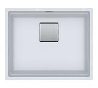 Franke Kubus 2 - Fregadero de fragranite KNG 110-52, 56x46 cm, blanco hielo 125.0641.421