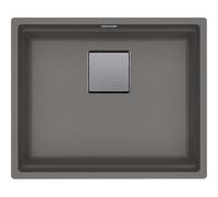 Franke Kubus 2 - Fregadero de fragranite KNG 110-52, 56x46 cm, piedra gris 125.0641.422