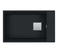 Franke Kubus 2 - Fregadero de fragranite KNG 110-62, 76x46 cm, negro mate 125.0627.321