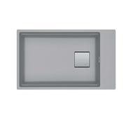 Franke Kubus 2 - Fregadero de fragranite KNG 110-62, 76x46 cm, piedra gris 125.0512.518