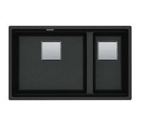 Franke Kubus 2 - Fregadero de fragranite KNG 120/2, 76x46 cm, Onyx 125.0529.871