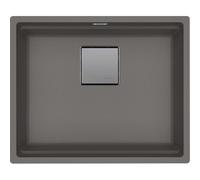 Franke Kubus 2 Pro - Fregadero fragranite KNG PRO 110-52, piedra gris 125.0757.352