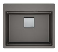 Franke Kubus 2 Pro - Fregadero fragranite KNG PRO 610-53, piedra gris 114.0749.390