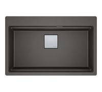 Franke Kubus 2 Pro - Fregadero fragranite KNG PRO 610-73, gris pizarra 114.0751.861