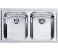 Franke Logica fregadero de acero 79x50 cm acero 101.0153.289
