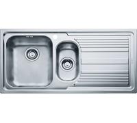 Franke Logica - Fregadero de acero inoxidable LLX 651/2, 100x50 cm 101.0120.189