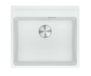Franke Maris - Fregadero de fragranite MRG 610-52 RTL, 56x51 cm, blanco de hielo 114.0661.387