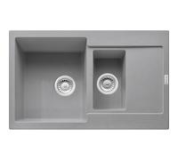 Franke Maris - Fregadero de fragranite MRG 651-78, 78x50 cm, piedra gris 114.0285.340