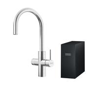 Franke Mythos - Grifo de fregadero con dispositivo de filtración, acero inoxidable 160.0708.955