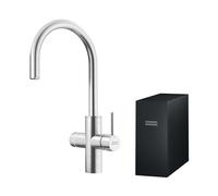 Franke Mythos - Grifo de fregadero con dispositivo de filtración, acero inoxidable 160.0708.956