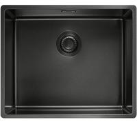 Franke Mythos Masterpiece BXM 210/110-50, Lavabo encimera, rectangular, acero inoxidable, color antracita, 1 cuba, 540 mm