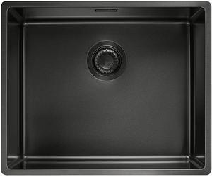 Franke Mythos Masterpiece BXM 210/110-50, Lavabo encimera, rectangular, acero inoxidable, color antracita, 1 cuba, 540 mm