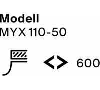 FRANKE MYTHOS, modelo MYX110-50, lavabo de encimera, con válvula de desagüe, acero inoxidable