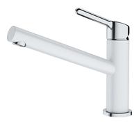 Franke Orbit - Grifo de fregadero FC 3054.094, cromo/blanco-hielo 115.0623.137