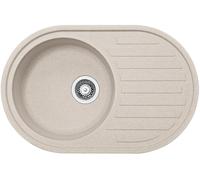 Franke Pamira fregadero de granito 77x50 cm beige-marrón 114.0676.329