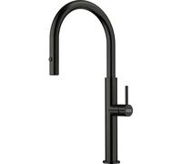 Franke Pescara - Grifo monomando para fregadero FC 4169.502 con ducha extraíble, negro 115.0741.695