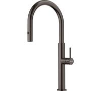 Franke Pescara - Grifo monomando para fregadero FC 4169.503 con ducha extraíble, antracita 115.0741.696