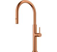 Franke Pescara - Grifo monomando para fregadero FC 4169.505 con ducha extraíble, color cobre 115.0741.698