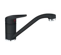 Franke Grifo de cocina Princess II monomando con caño fijo giratorio Negro 115.0470.661