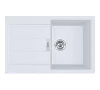 Franke Sirius 2.0 - Fregadero de tectonite S2D 611-78, 78x50 cm, blanco 143.0613.581